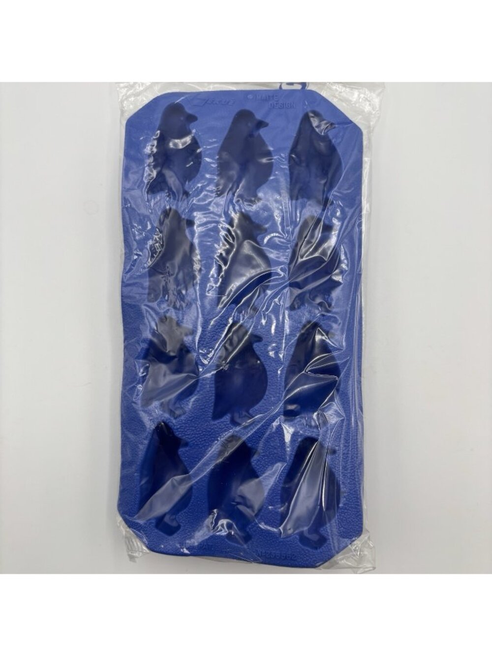 Lekué Penguin Shape Blue Silicone Ice Cube Tray Mold Flexible Made in Spain